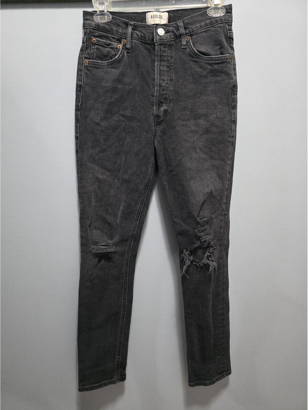 AGOLDE Women's Distressed High Rise Skinny Jeans – Size 26